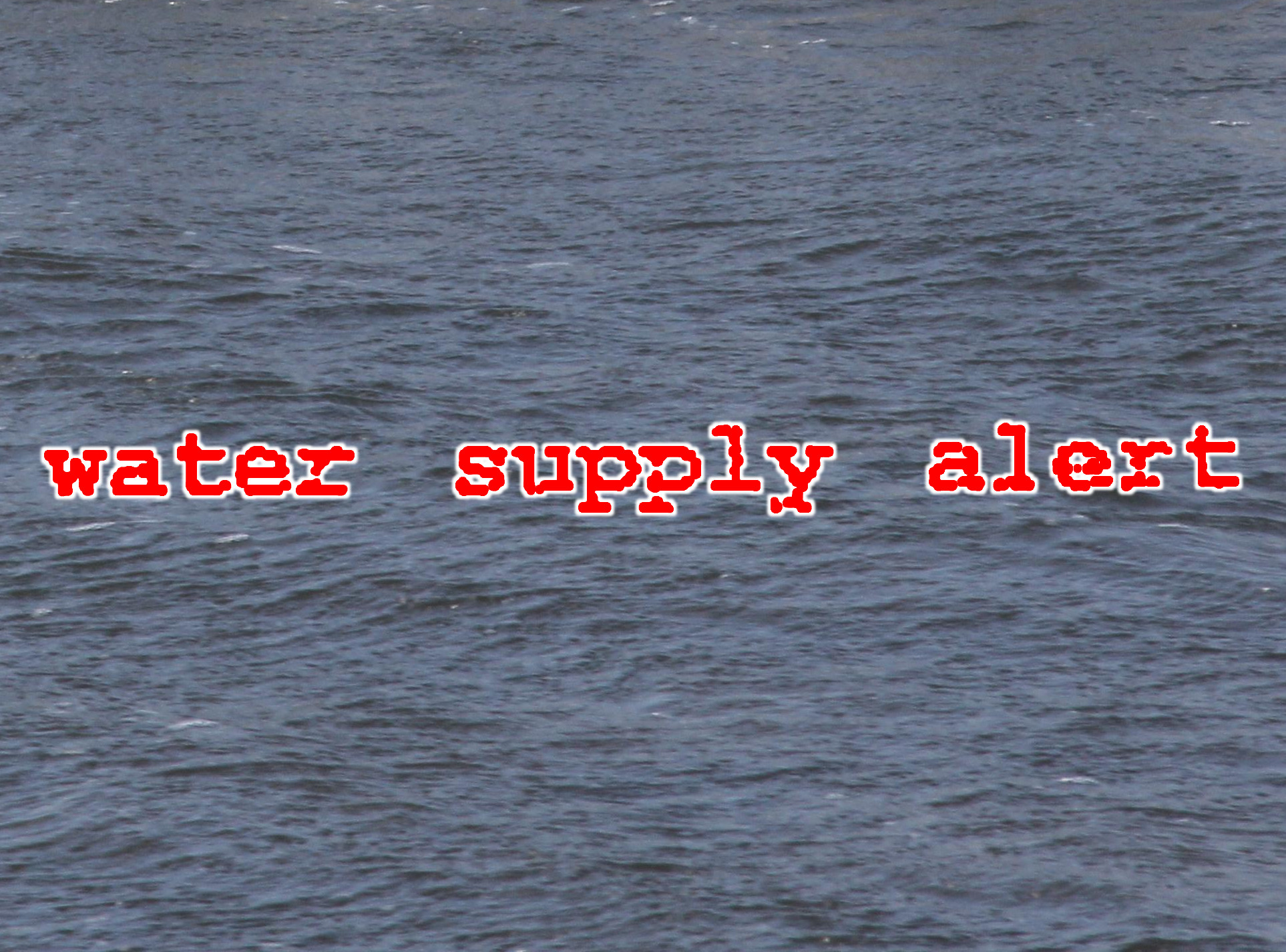 Stewart Admits to Water Supply Alert