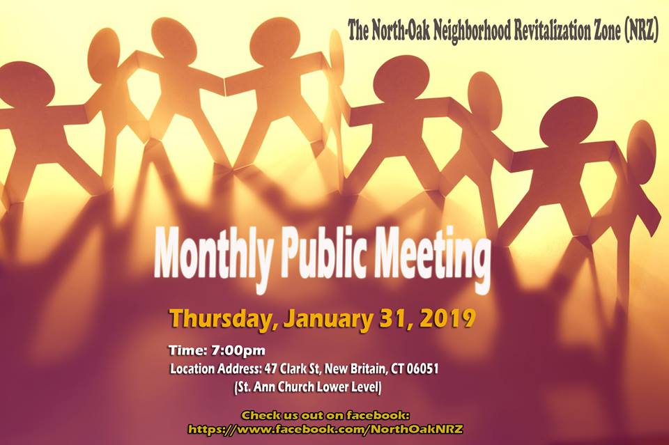 North-Oak NRZ Announces January Meeting