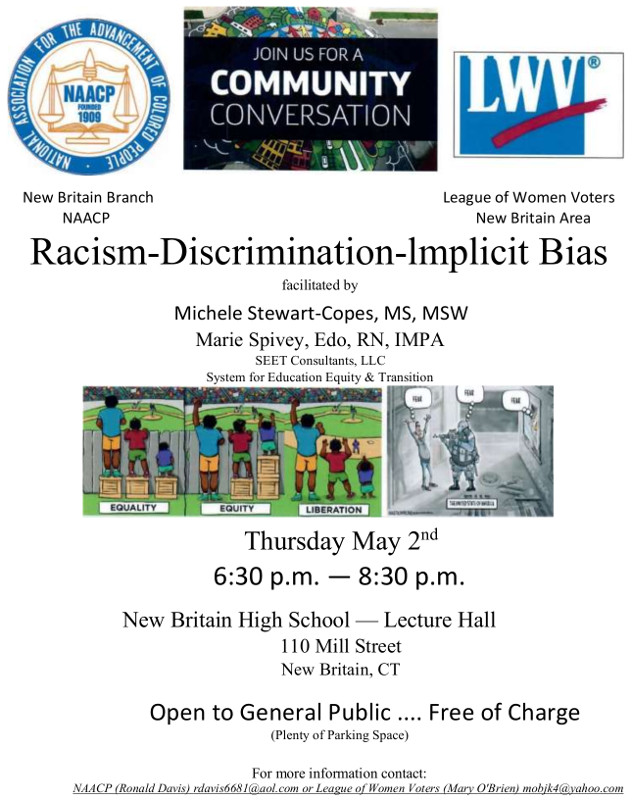 NAACP and LWV to Hold Racism Forum