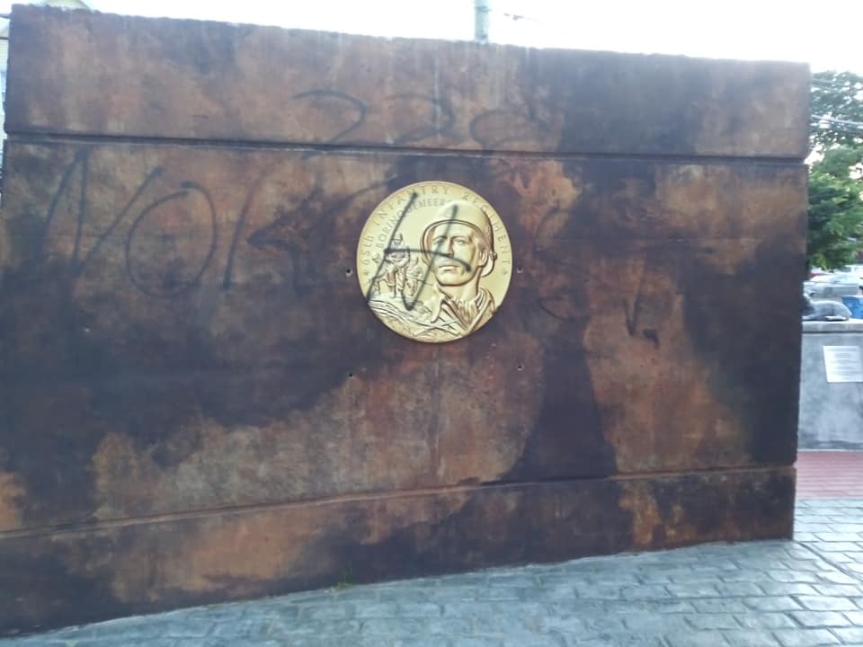 Borinqueneers Monument Vandalized