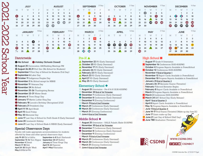 Updated School Calendar Published New Britain Progressive