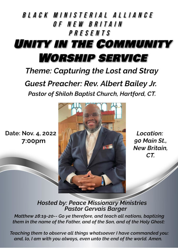 Black Ministerial Alliance Presenting Unity in the Community Worship Service