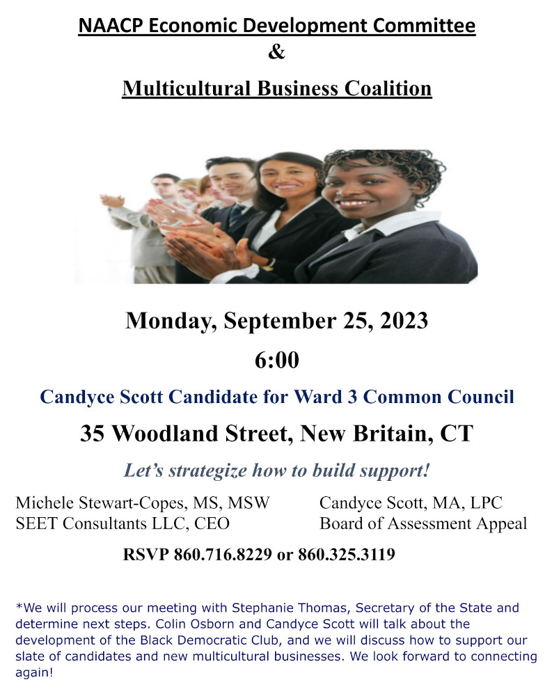 NAACP Economic Development Committee and Multicultural Business Coalition To Hold Meeting