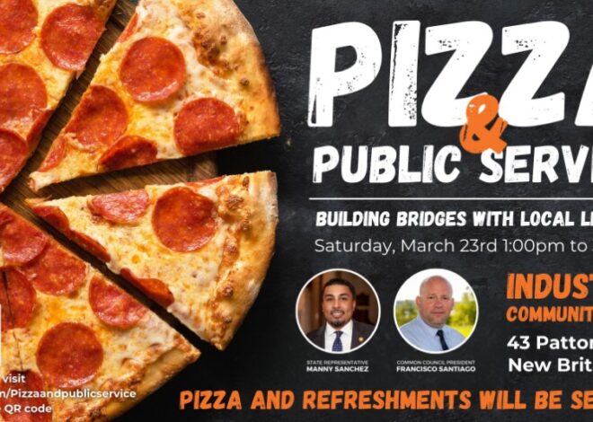 Rep. Sanchez and Ald. Santiago Hosting “Pizza and Public Service” Event