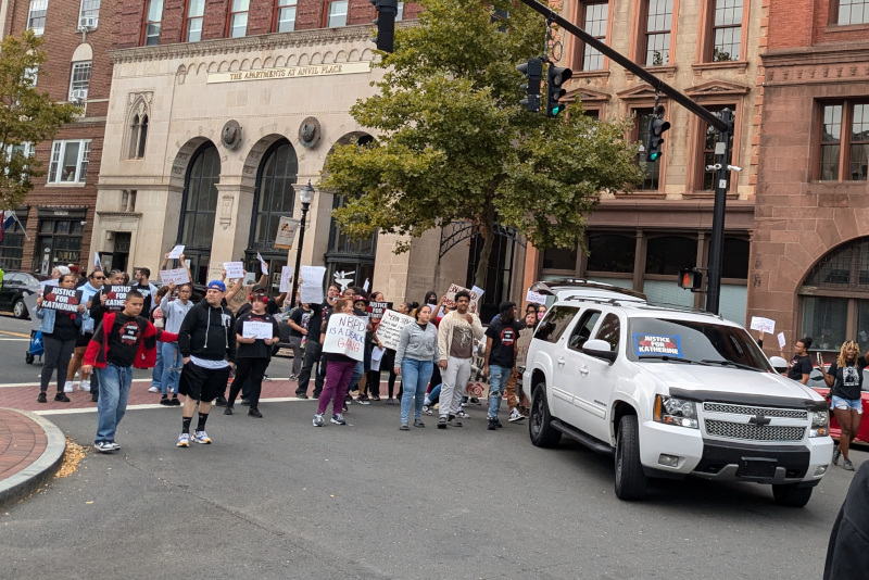 “Justice for Katherine” Demonstrators Again Call for New Britain Police Officer to be Fired