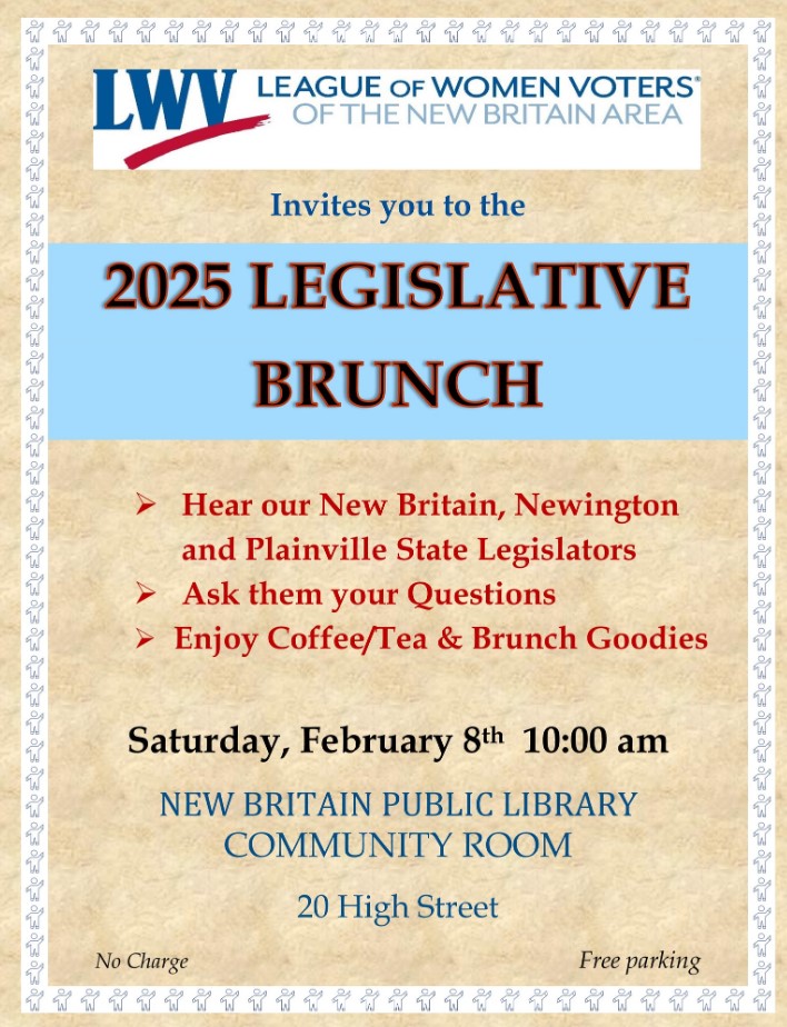 League of Women Voters Plans 2025 Legislative Brunch