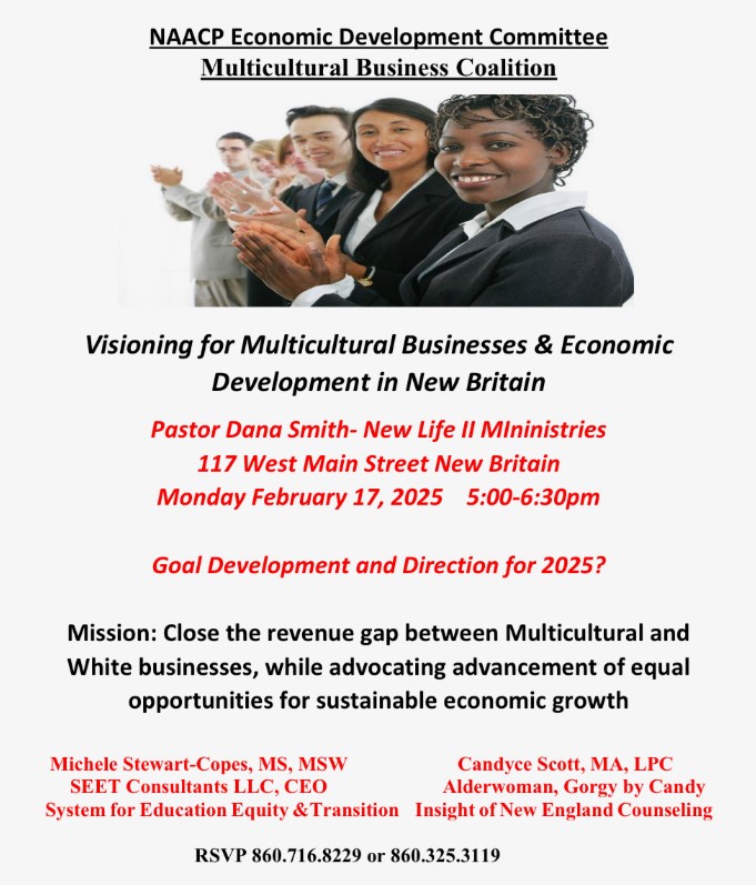 NAACP Economic Development Committee Multicultural Business Coalition February Meeting to Feature Pastor Dana Smith at New Life ll Ministries