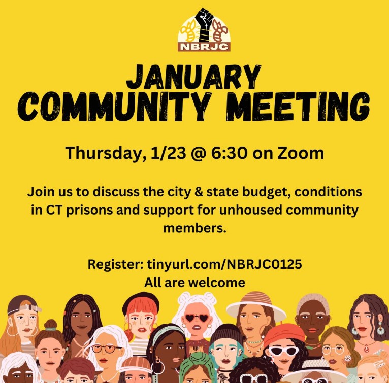 New Britain Racial Justice Coalition Planning January Community Meeting