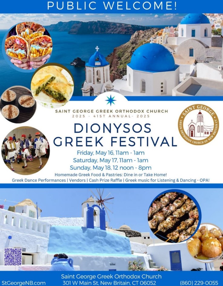 2025 New Britain Dionysos Greek Festival This Weekend