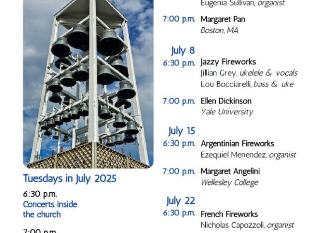 First Church Hosting Summer Music Series