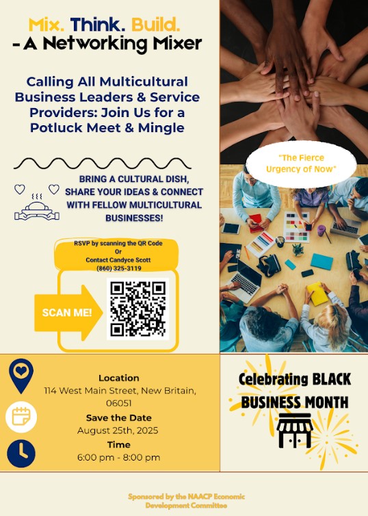 NAACP Economic Development Committee Hosting Mix, Think, Build Networking Mixer