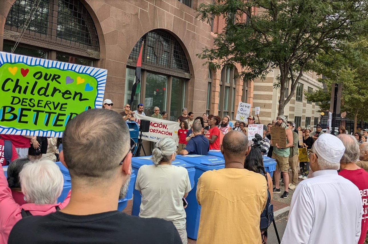 Protest Held Against ICE Immigrant Abductions of New Britain Residents and Other Trump Policies