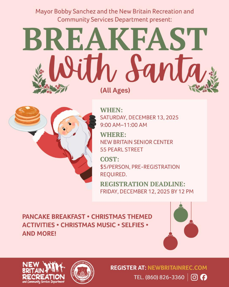 City Hosting “Breakfast with Santa” at the Senior Center