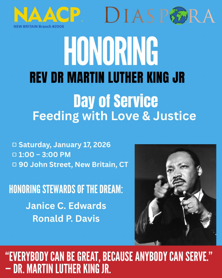 NAACP and Diaspora Hosting Day of Service Honoring Rev Dr Martin Luther King Jr