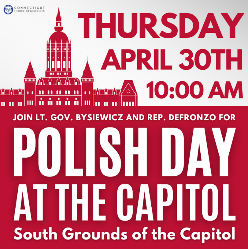 Rep Dave DeFronzo Announces 2026 Polish Day Celebration at the State Capitol to Be April 30th
