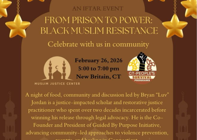 Local Organizations to Host Iftar Event – From Prison to Power: Black Muslim Resistance