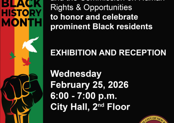 Mayor Bobby Sanchez and the Commission on Human Rights & Opportunities to Celebrate Black Leaders