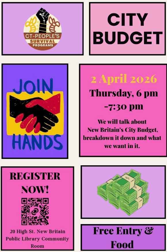 CT People’s Survival Programs to Host City Budget Discussion