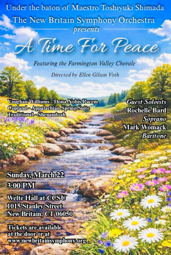 New Britain Symphony Orchestra Presenting “A Time for Peace” Symphony Concert
