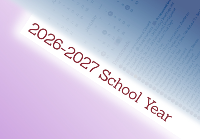 School System Publishes 2026-2027 School Calendar