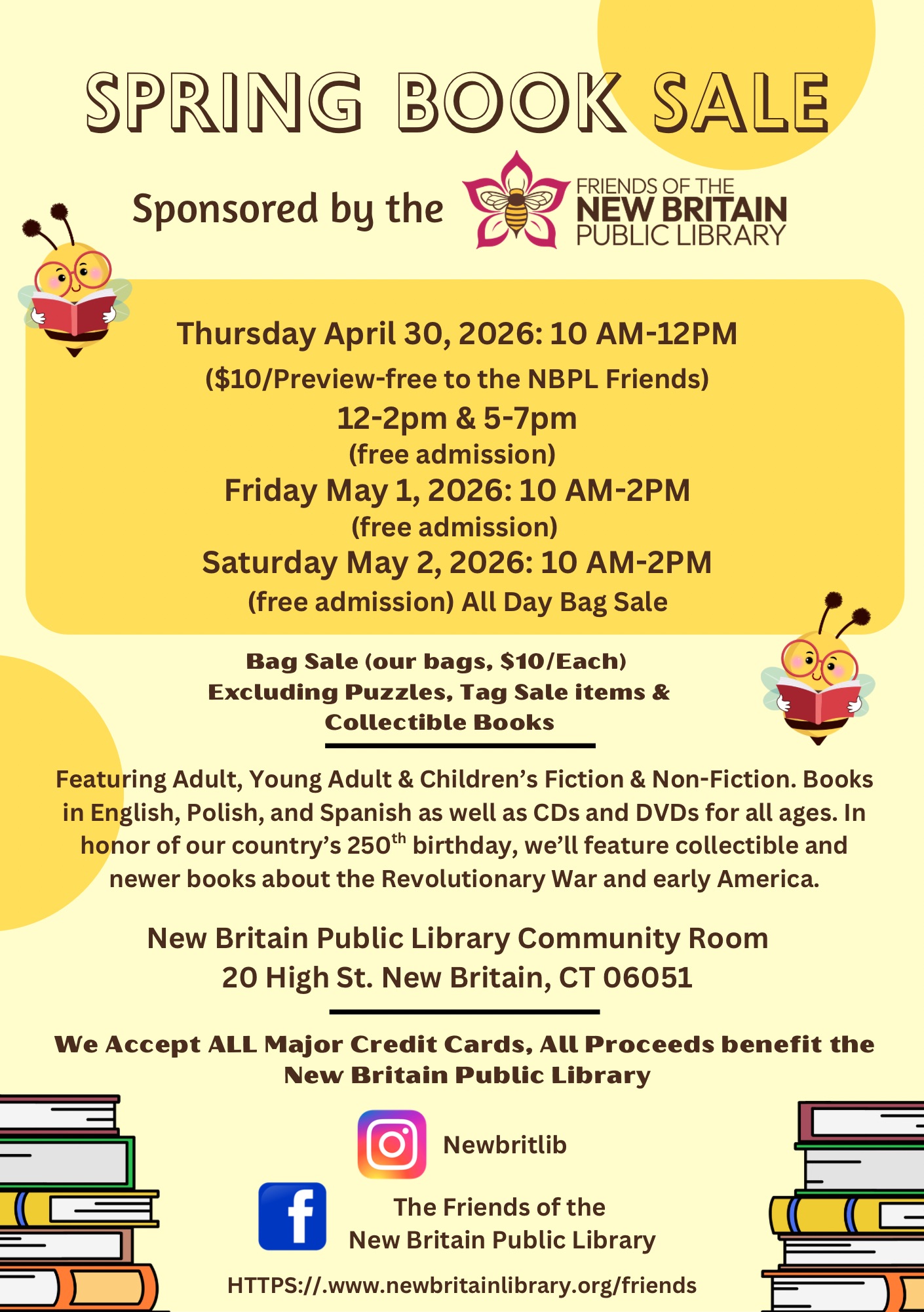 Friends of New Britain Public Library Hosting Spring Book Sale