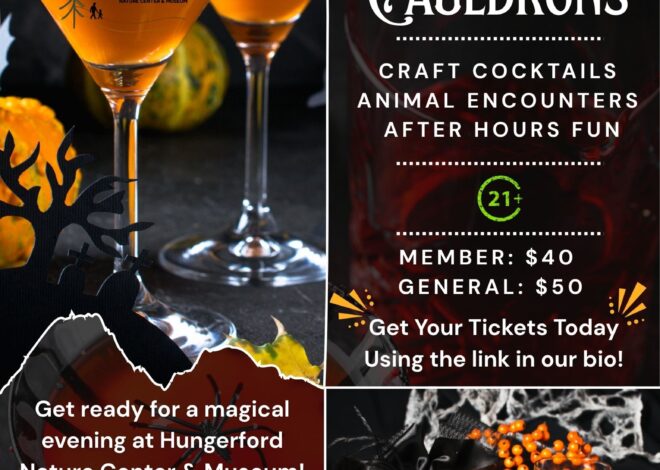 Hungerford Nature Center & Museum Holding “Cocktails & Cauldrons”