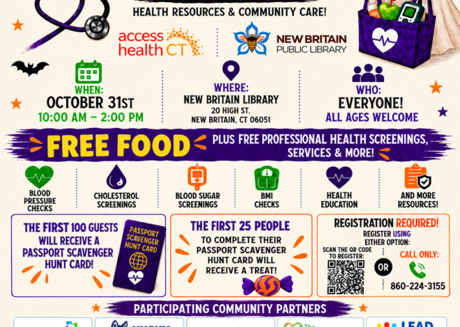New Britain Public Library to Host “Health to Treat Spooktacular” for Halloween