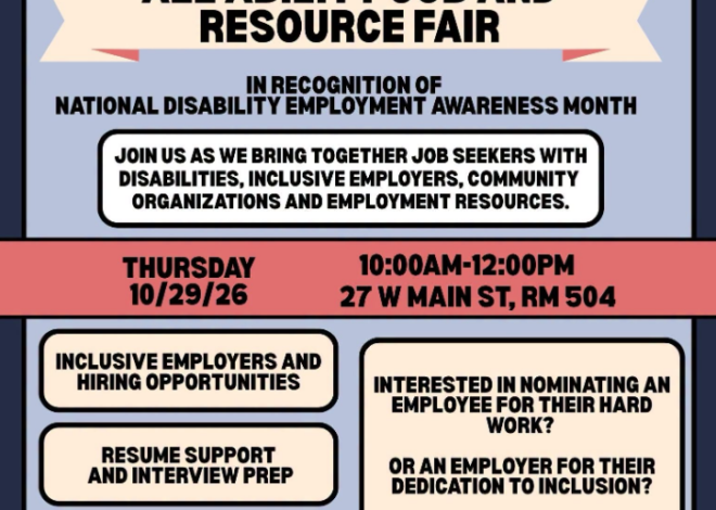 Mayor Bobby Sanchez and Commission on Persons with Disabilities Hosting “Annual All Abilities Job & Resource Fair”