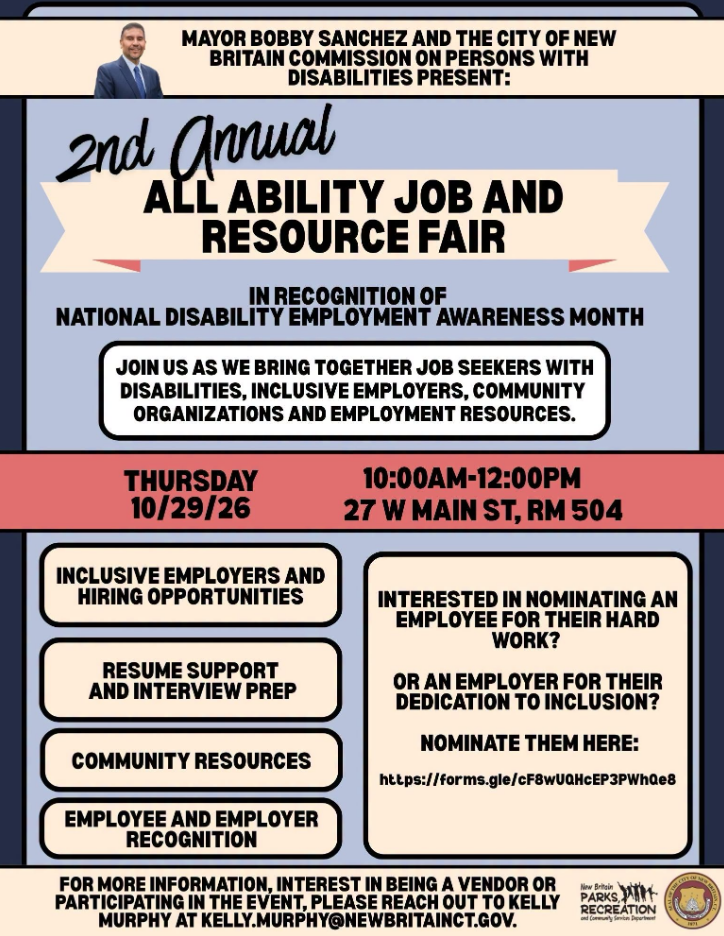 Mayor Bobby Sanchez and Commission on Persons with Disabilities Hosting “Annual All Abilities Job & Resource Fair”